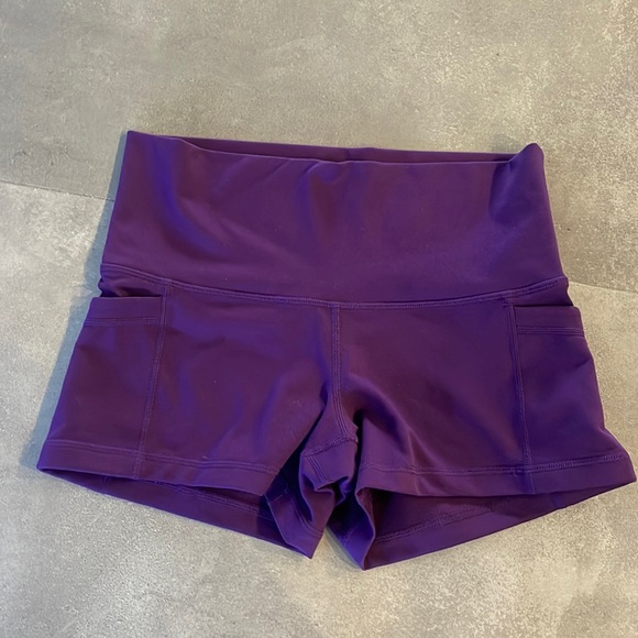 POPFLEX Pants - POPFLEX Deep Purple Athletic Shorts